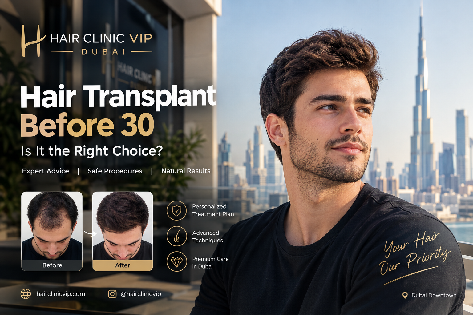 Hair Transplant Before 30: Is Hair Transplantation at a Young Age a Good Idea?
